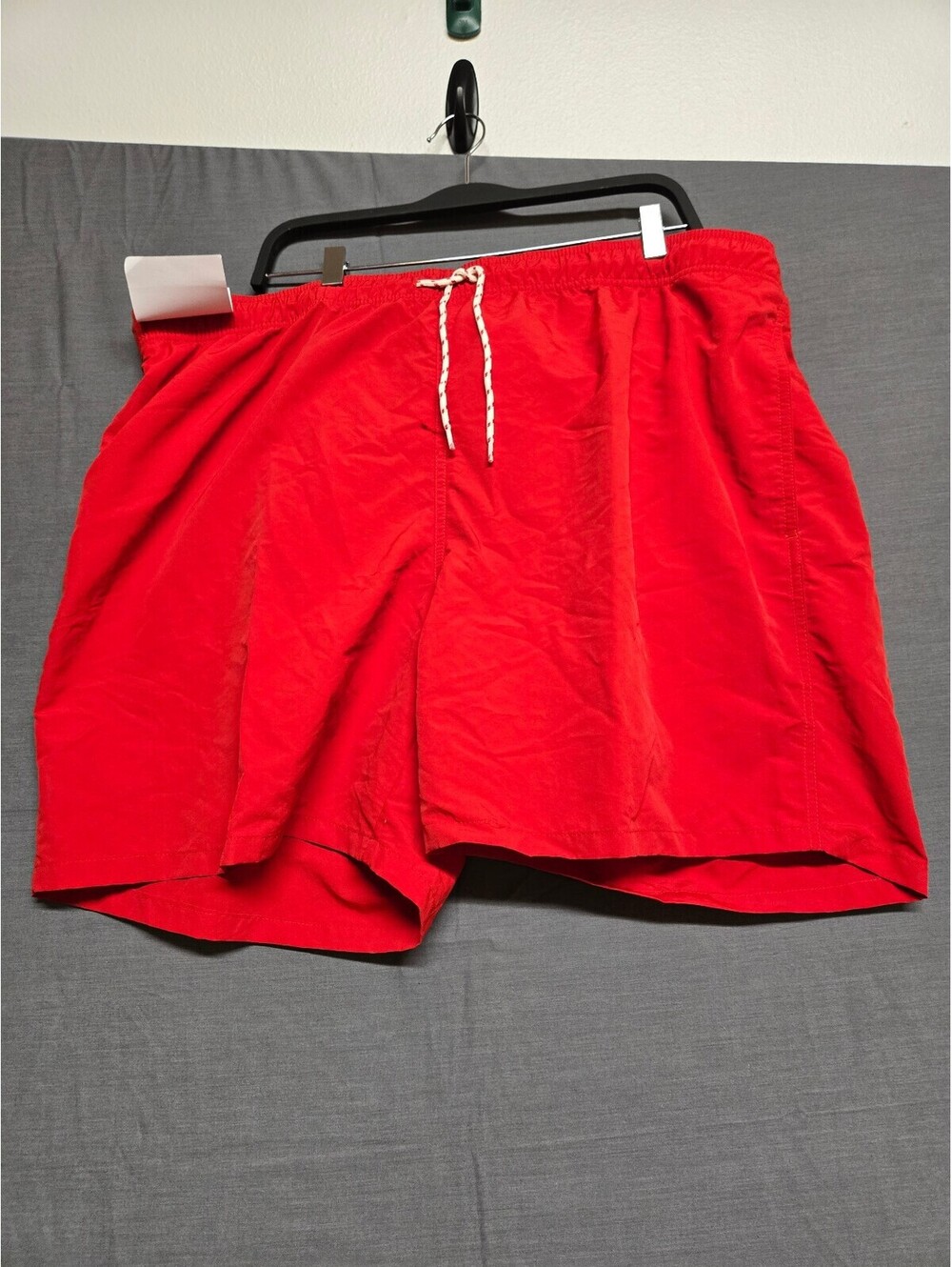 Goodfellow NWT Men's Red Swim Trunks XXL 7" Inseam